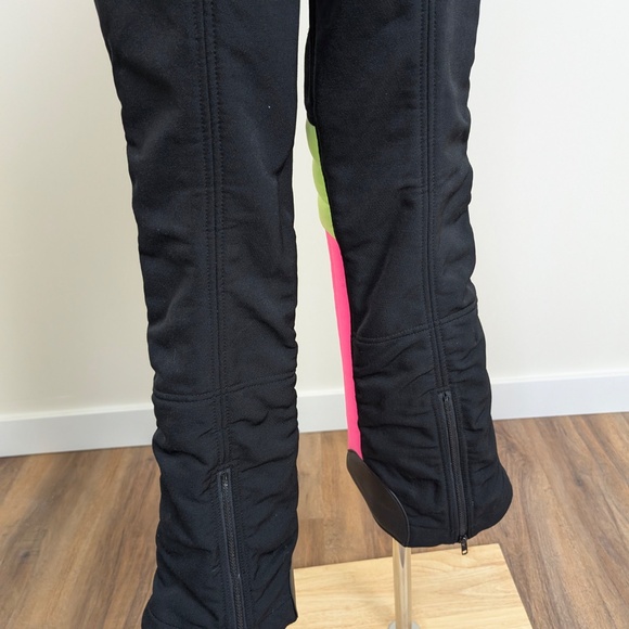 80s Sunice Snow Ski Pants Neon Vintage Retro Padded High Waisted - Picture 2 of 13